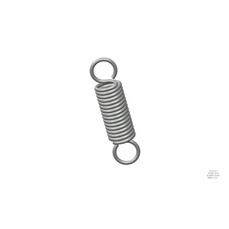 Approved Vendor Extension Spring, O=1.000, L= 4.00, W= .135 G909968651